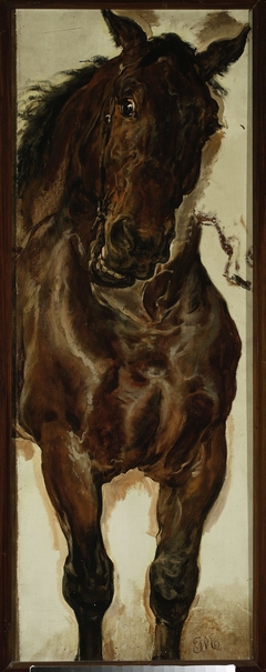 Study of a horse's head for “Battle of Grunwald” by Jan Matejko