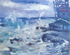 Sturm auf Cap Ampeglio by Lovis Corinth