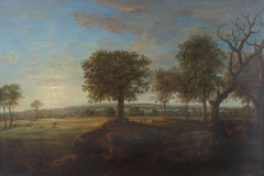 Sudbury Hall from the South, Evening by Nicholas Thomas Dall