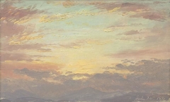 Sunset on July 26, 1870 by Frederic Edwin Church