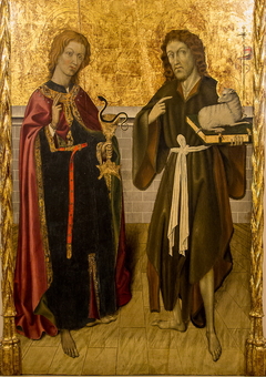 Table of Saints John. Central pannel by Bernat Martorell