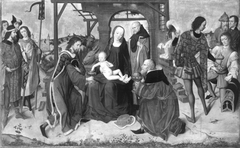 Teil eines Flügelaltares: Anbetung der Könige (Meister der Georgslegende?) by Master of the Life of the Virgin