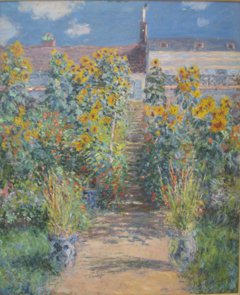 The Artist’s Garden at Vétheuil by Claude Monet