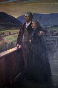 The Author Bjørnstjerne Bjørnson and his Wife Karoline at Aulestad by Eyolf Soot