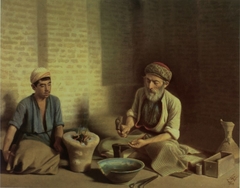 The Baqdadi goldsmith by Kamal-ol-molk