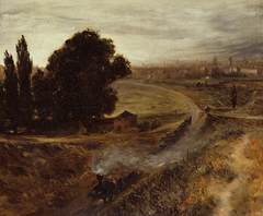 The Berlin-Potsdam Railway by Adolph von Menzel