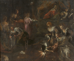 The Birth of the Virgin by Francesco Bassano the Younger