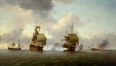 The Capture of the 'Glorioso', 8 October 1747 by Charles Brooking