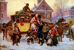 The Christmas Coach 1795 by Jean Leon Gerome Ferris