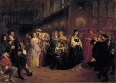 The Courtship of Anne Boleyn by Emanuel Leutze