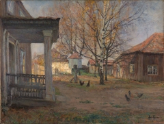 The Farm Vøyenvollen in Oslo in late Autumn by Marie Tannæs