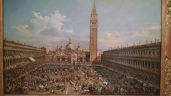 The feast of the bulls in the Cathedral of San Marcos by Giovanni Battista Cimaroli