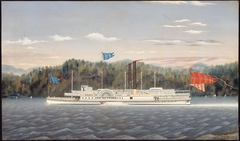 The Hudson River Steamboat "Rip van Winkle" by James Bard