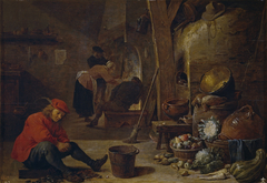 The Kitchen by David Teniers the Younger