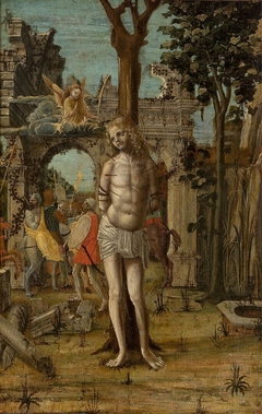 The Martyrdom of Saint Sebastian by Bernardino Butinone