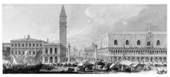 The Molo, Venice, from the Bacino di San Marco by Luca Carlevarijs