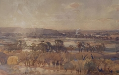 The Murray in Flood by Hans Heysen