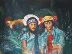 The Paheli Girls with Chicken by Katrine Storebo