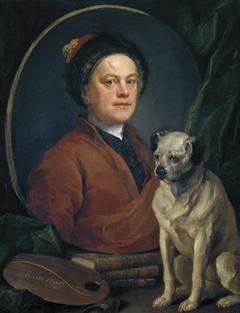 The Painter and his Pug by William Hogarth