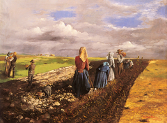 The Potato Harvest by János Pentelei Molnár