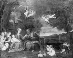 The Rest on the Flight into Egypt by Francesco Albani