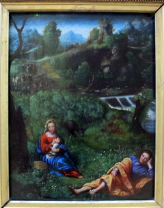 The Rest on the Flight into Egypt by Giovanni Francesco Caroto