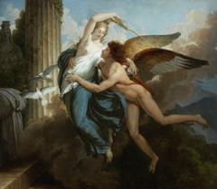 The Reunion of Cupid and Psyche by Jean-Pierre Saint-Ours