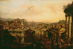 The Roman Forum by Bernardo Bellotto