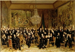 The Salon of Count of Nieuwerkerke (Une soirée au Louvre chez le comte de Nieuwerkerke) by François-Auguste Biard