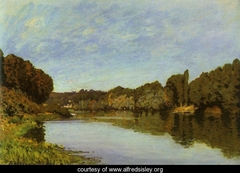 The Seine at Bougival by Alfred Sisley