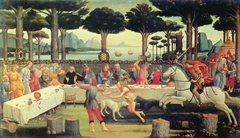 The Story of Nastagio Degli Onesti, part three by Sandro Botticelli