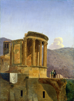 The Temple of Vesta at Tivoli by Félix Boisselier