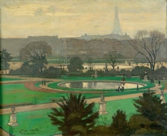 The Tuileries Garden in Autumn by Paul de Castro