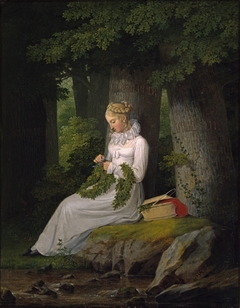 The wreath maker by Georg Friedrich Kersting