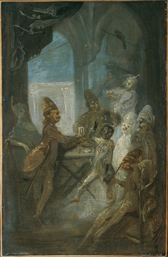 Theater Scene (Soldiers Playing Children?) by Franz Anton Maulbertsch