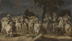 Triumphzug Alexanders des Großen: Zug der Tubenbläser (Folge 3/12) by Gerard de Lairesse