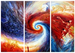 triptych "Caos, Energy and Harmony" by Dranoel Pyraither