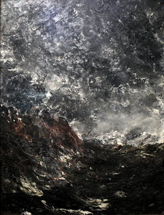 Marine with rocks by August Strindberg