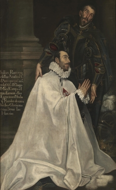 Julián Romero de las Azanas and his Patron Saint by El Greco