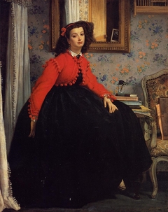 Portret van Mademoiselle L.L. by James Tissot