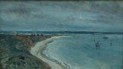 Le Havre. La mer vue du haut des falaises by Jean-Baptiste-Camille Corot