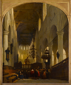 The Pieterskerk in Leiden by Johannes Bosboom