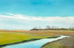 Running through green meadows at summertime by Laurits Andersen Ring