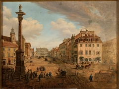 View from Castle Square to Krakowskie Przedmieście by Anonymous