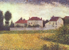 Ville d'Avray, maisons blanches by Georges Seurat