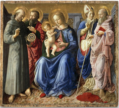 Virgin and Child Enthroned with Saints by Zanobi Machiavelli