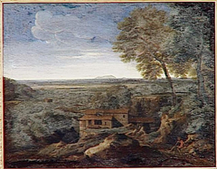 Vue de la campagne de Rome by Gaspard Dughet