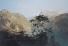 Vue du lac des Quatre-Cantons by Alexandre Calame