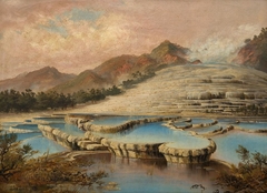 White Terrace, Rotomahana by Charles Blomfield