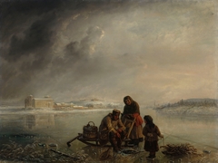 Winter Fishing in Front of Turku by Robert Wilhelm Ekman